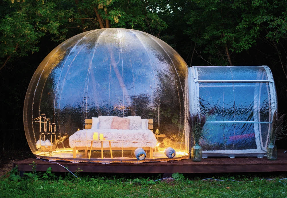 outdoor garden bubble tent