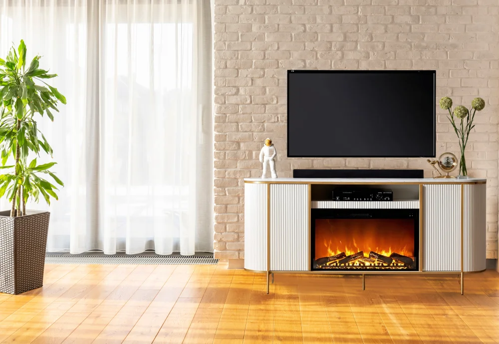 electric white fireplace