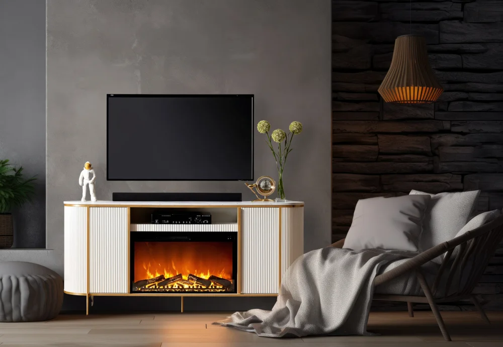 electric white fireplace