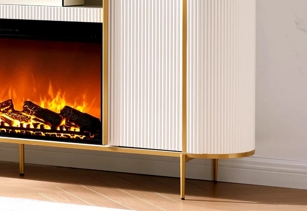 electric white fireplace